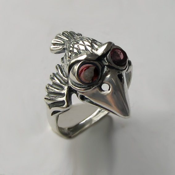 Серебряное кольцо с турмалином, арт. ВО3