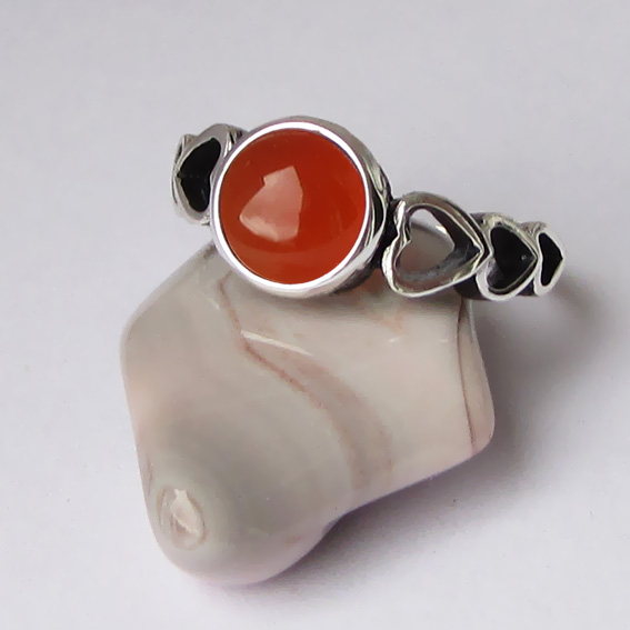Кольцо с сердоликом, арт. 6С3