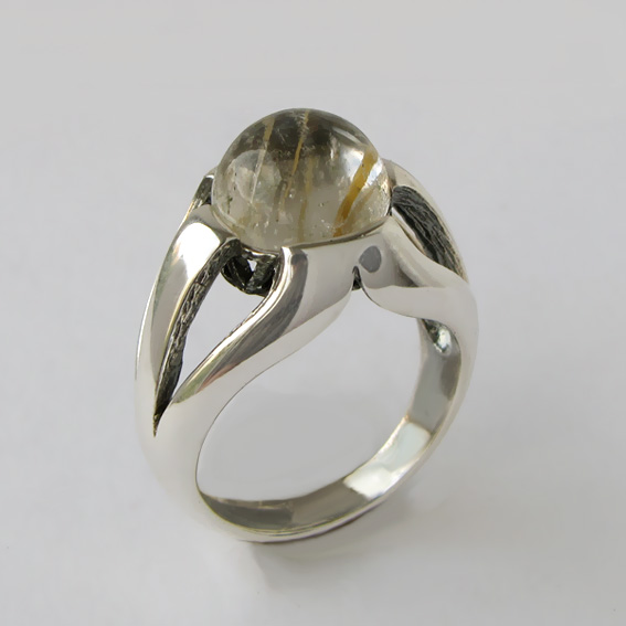 Кольцо с золотистым кварцем, арт. 5Л3
